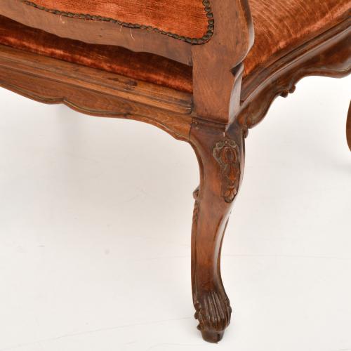 Sillón, estilo Luis XV, siglo XIX.