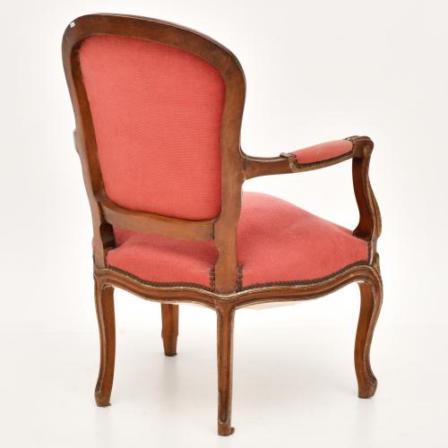 Conjunto de seis sillones, estilo Luis XV, siglo XX.