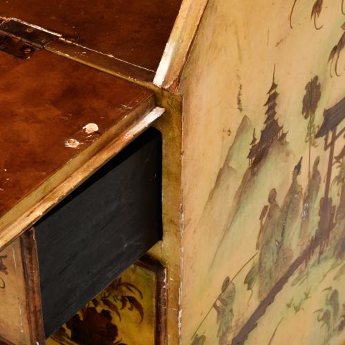 Cabinet escritorio estilo Reina Ana, segunda mitad siglo XX.