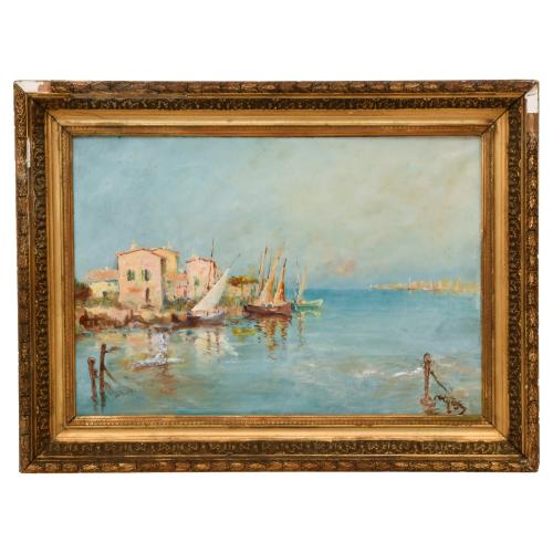 ESCUELA ITALIANA O ESPAÑOLA, SIGLO XX. "Marina". 