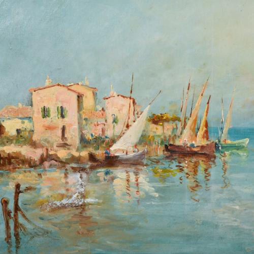 ESCUELA ITALIANA O ESPAÑOLA, SIGLO XX. "Marina". 