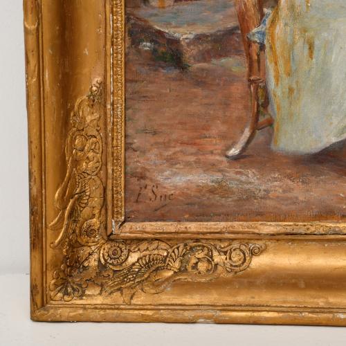 ESCUELA FRANCESA O ESPAÑOLA, SIGLO XX. "Mujer sentada en el