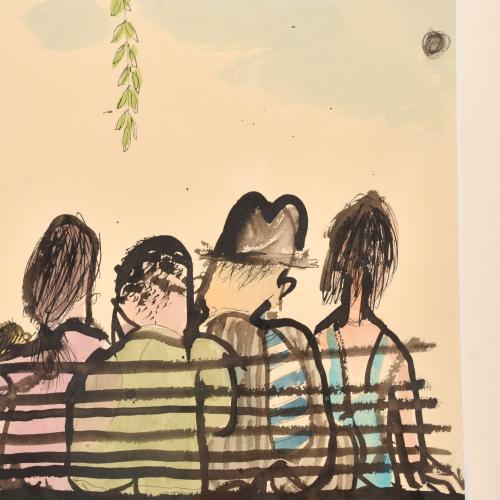 FRANCESC VILA I RUFAS, "CESC" (1927-2006). ‘Figures seen fr