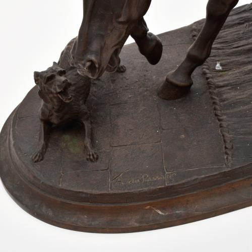 SIGUIENDO MODELOS DE A. DU PASSAGE, "Cheval à l'entrainemen