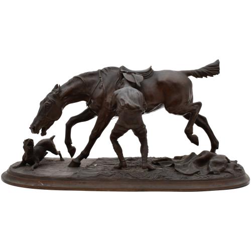 SIGUIENDO MODELOS DE A. DU PASSAGE, "Cheval à l'entrainemen