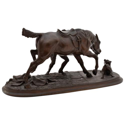 SIGUIENDO MODELOS DE A. DU PASSAGE, "Cheval à l'entrainemen