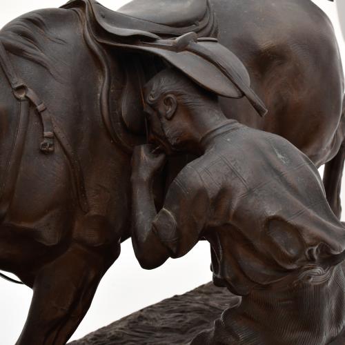 SIGUIENDO MODELOS DE A. DU PASSAGE, "Cheval à l'entrainemen