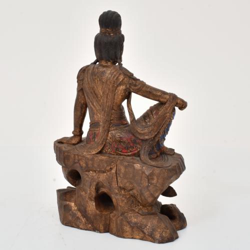 ESCUELA CHINA, SIGLO XIX. Guanyin Bodhisattva.