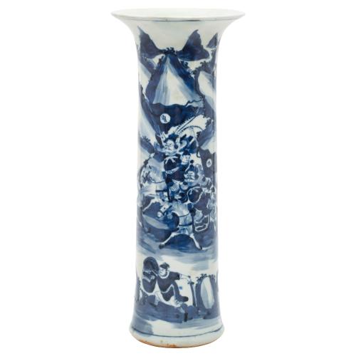 ESCUELA CHINA, FIN. SIGLO XIX-PPS. SIGLO XX. Jarrón trompeta.