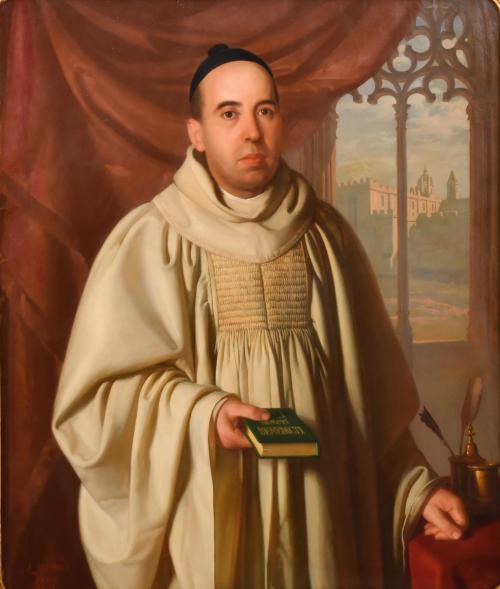 JOSEP TAPIRÓ I BARO (1830/36-1913) "Retrato del Hermano Gregori Elias Folch", 1961.