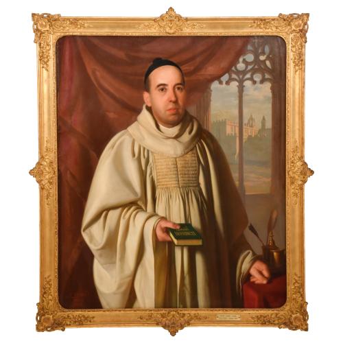 JOSEP TAPIRÓ I BARO (1830/36-1913) "Retrato del Hermano Gre