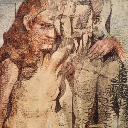 ANTONI COLL (XX). "Figuras", 1971.