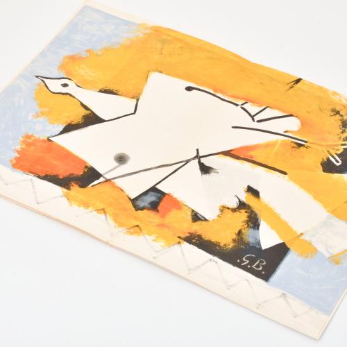 DERRIERE LE MIROIR. Dedicada a Braque.