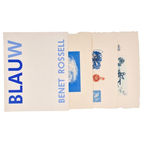 BENET ROSELL (1937).  Carpeta Blauw, 1986.