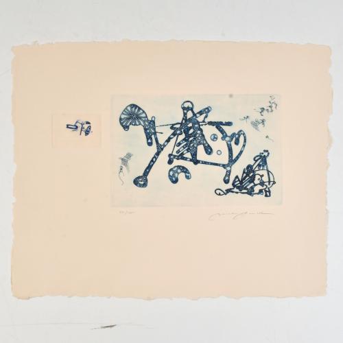 BENET ROSELL (1937).  Blau folder, 1986.