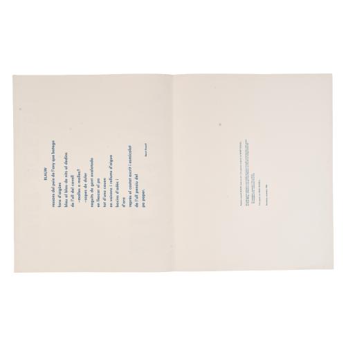 BENET ROSELL (1937).  Carpeta Blauw, 1986.