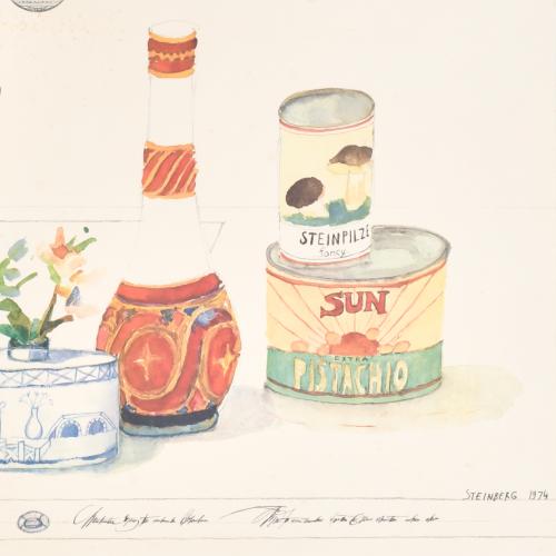 SAUL STEINBERG (1914-1999).  Cartel para la exposición Dess