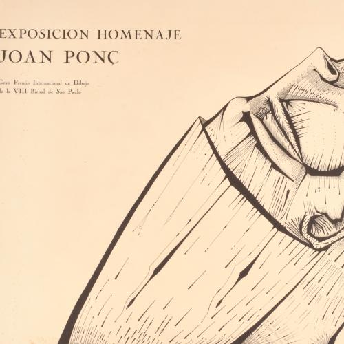 JOAN PONÇ I BONET (1927-1984). Poster for an exhibition and