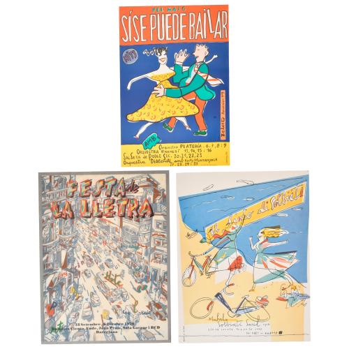 JAVIER MARISCAL (1950) Tres carteles