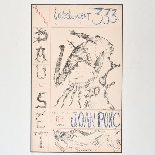 JOAN PONÇ I BONET (1927-1984). Pair of lithographic posters