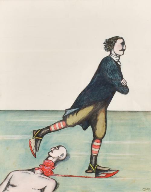 ANDRES RABAGO "OPS" (1947).  "Patinador".