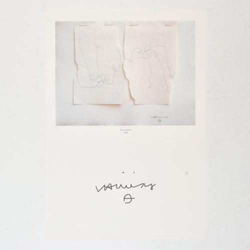 EDUARDO CHILLIDA (1924-2002) Y ANTONI TÀPIES  Pareja de Car