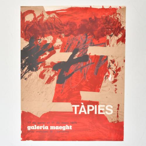 EDUARDO CHILLIDA (1924-2002) AND ANTONI TÀPIES  Pair of pos