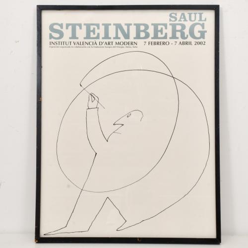 Poster for the Sul Steinberg exhibition at Institut Valenci