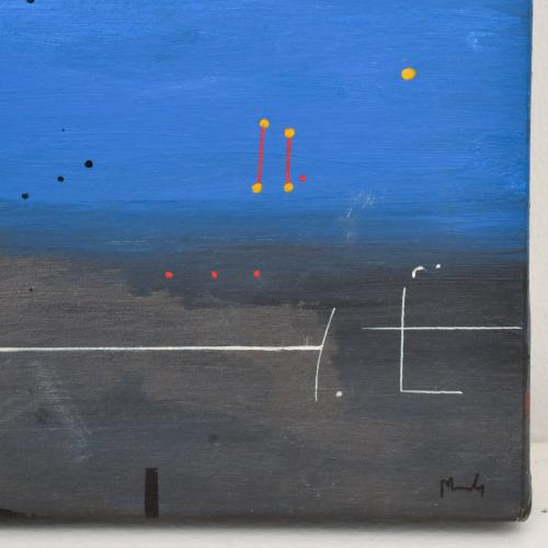 CHARLES METRAS (1962).  'Composición con luna blanca', 2008.