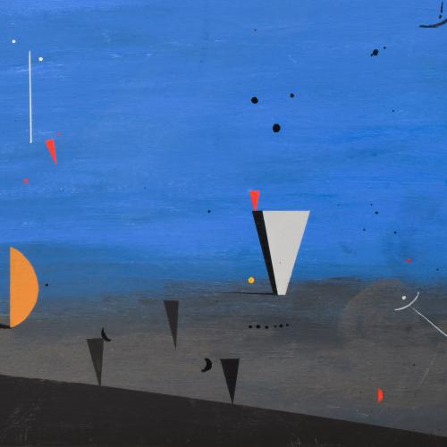 CHARLES METRAS (1962).  'Composición con luna blanca', 2008.