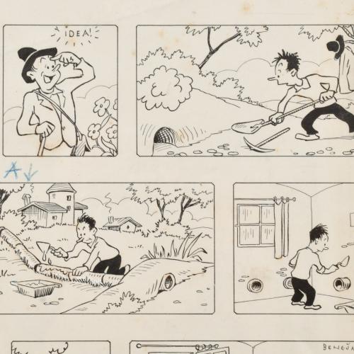 MARINO BENEJAM FERRER (1890-1975).  Ilustración para viñeta