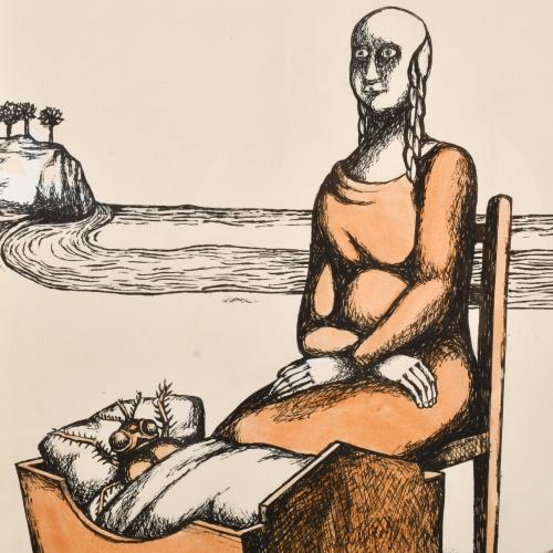 ANDRES RABAGO "OPS" (1947). Untitled.