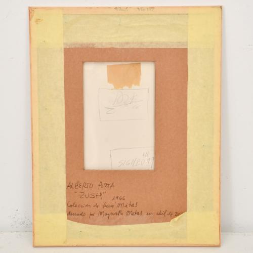 ALBERT PORTA, "ZUSH" (1946). Sin título, 1966.