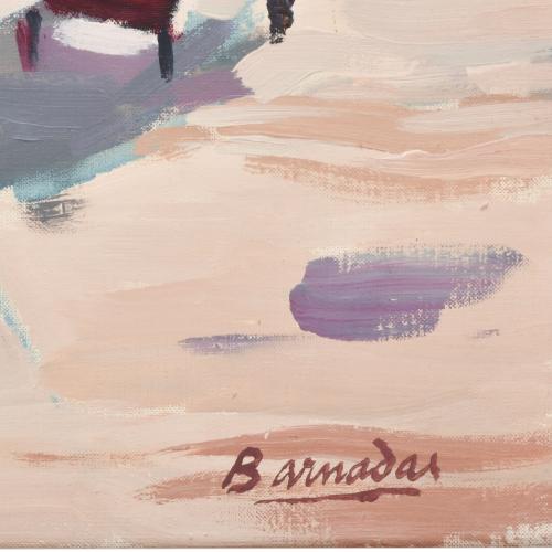 RAMON BARNADAS (1909/15-1981). "Rambla de las flores", 1979.