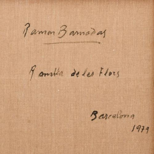 RAMON BARNADAS (1909/15-1981). "Rambla de las flores", 1979.