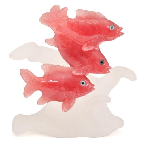ESCUELA DE IDAR-OBERSTEIN, SIGLO XX.   "Peces koi".