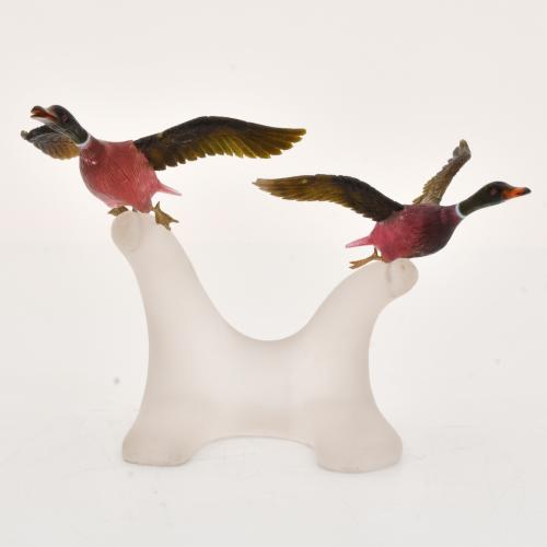 ESCUELA DE IDAR-OBERSTEIN, SIGLO XX. "Patos mallard volador