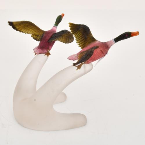 ESCUELA DE IDAR-OBERSTEIN, SIGLO XX. "Patos mallard volador