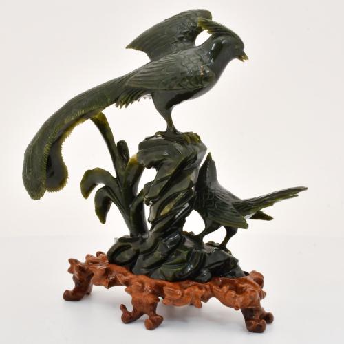 ESCUELA CHINA, SIGLO XX. "Aves en enramada".