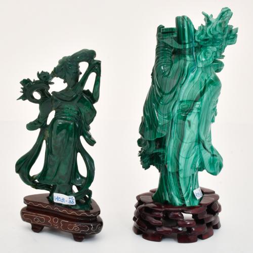 ESCUELA CHINA, SIGLO XX. "Shou Lao" y "Guanyin".