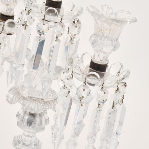 BACCARAT. Pareja de candelabros, siglo XX.