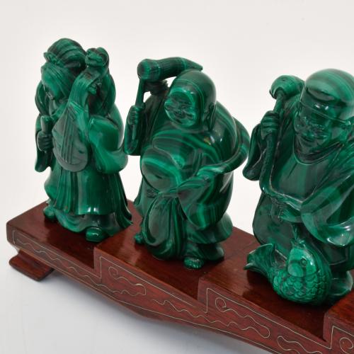 ESCUELA CHINA, SIGLO XX. "Los siete Sabios del bosque de ba