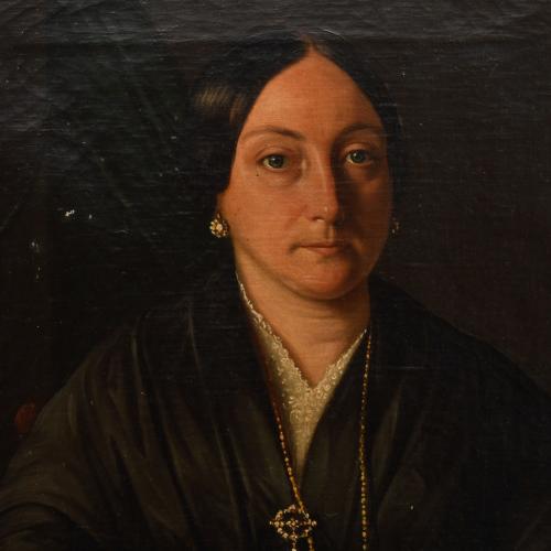 19TH CENTURY, SPANISH SCHOOL. 'Portrait of Catalina Cerdà d
