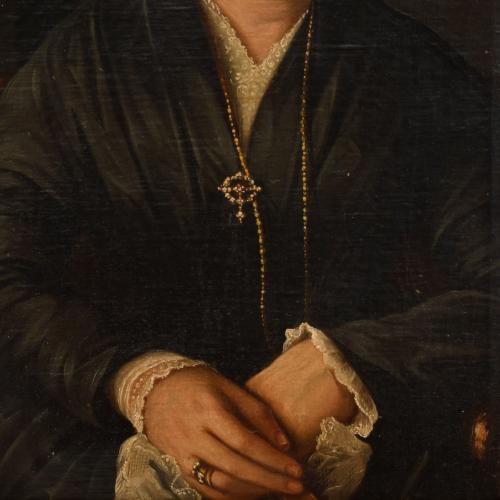 19TH CENTURY, SPANISH SCHOOL. 'Portrait of Catalina Cerdà d