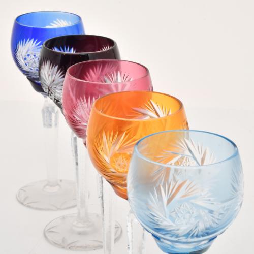 Conjunto de doce copas de vino, siglo XX.