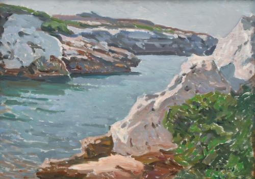 JOSEP PUIGDENGOLAS BARELLA (1906-1987). "Costa de Menorca".
