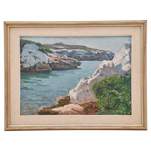 JOSEP PUIGDENGOLAS BARELLA (1906-1987). "Costa de Menorca".