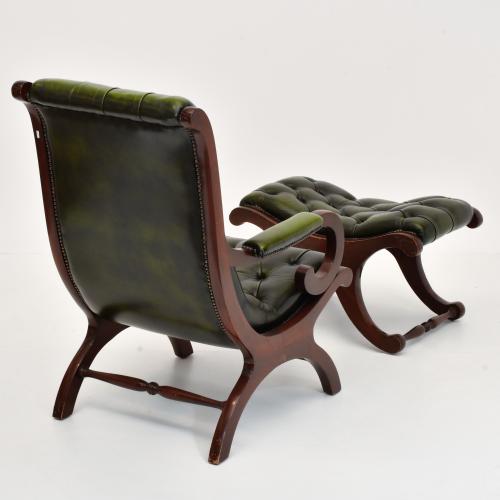 VALENTÍ. Sillón con otomana. 