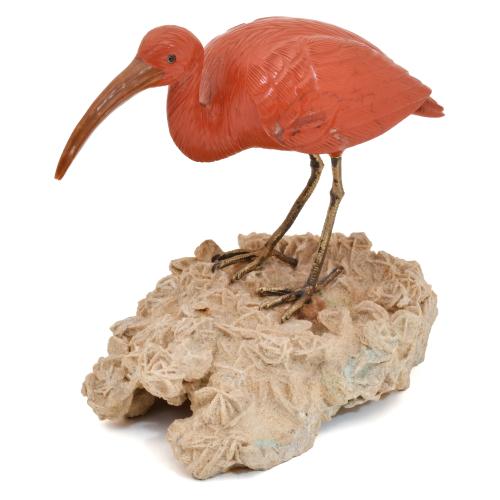 ESCUELA DE IDAR-OBERSTEIN, SIGLO XX.   "Ibis escarlata".