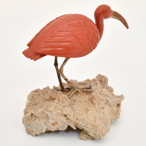 ESCUELA DE IDAR-OBERSTEIN, SIGLO XX.   "Ibis escarlata".